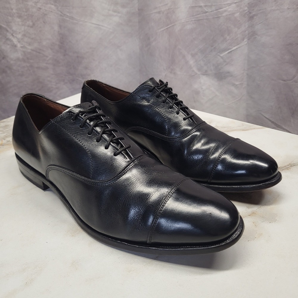 Allen Edmonds Park Avenue Cap Toe Oxfords Black Men's Size 10.5 C